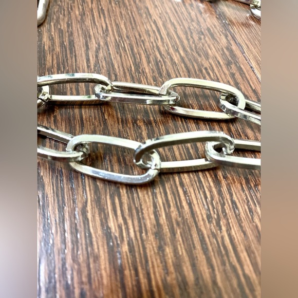 Chain Belt in Silver color Steve Madden Adjustable NWT - Picture 8 of 12